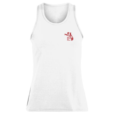 Ladies Poly/Spandex Solid Racerback Tank Thumbnail