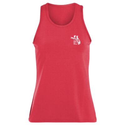 Ladies Poly/Spandex Solid Racerback Tank Thumbnail